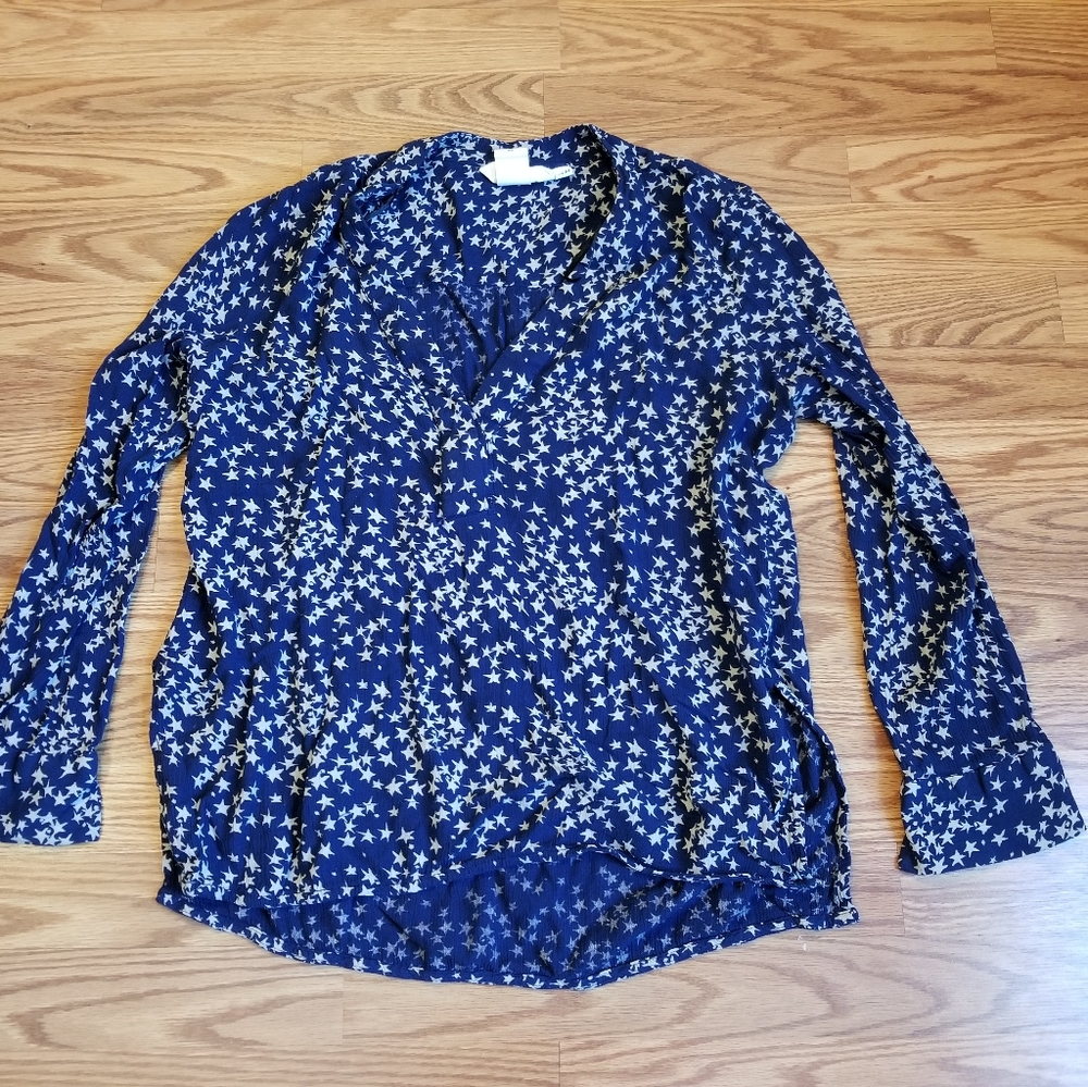 H&M women's star blouse